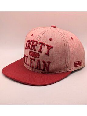 DGK Dirty But So Clean Kayo SnapBack Hat Red Skater Dirty Ghetto Kids Flat Bill